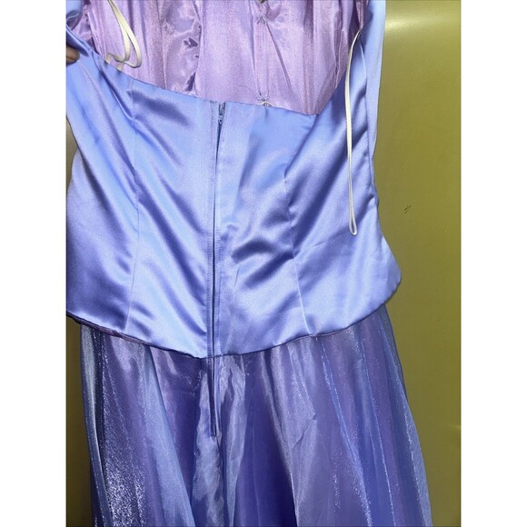 Women’s Dave & Johnny Lavender Halter Gown W/Rhinestone Buttons, Sz 11 NWT - Picture 6 of 6